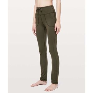 Lululemon Skinny Will Pant, Olive, Size 6